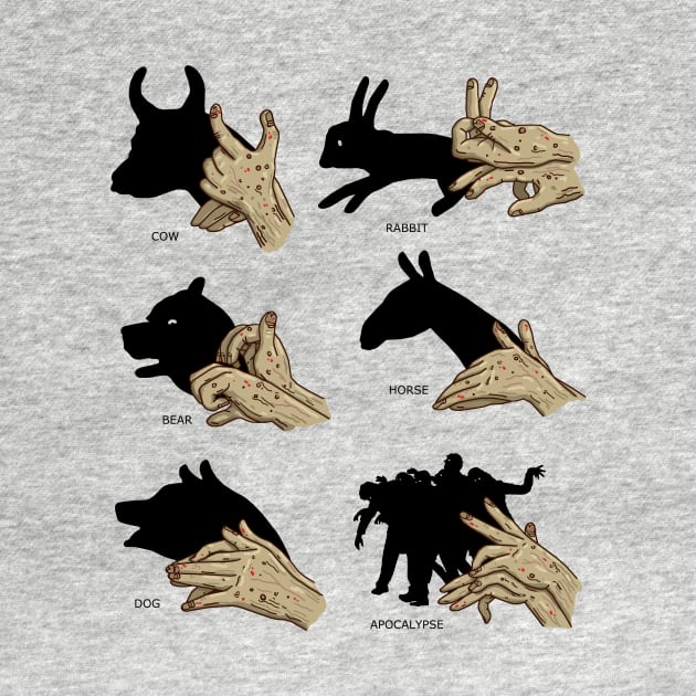 Zombie Shadow Puppets - Light Shirt Version by bigbadrobot